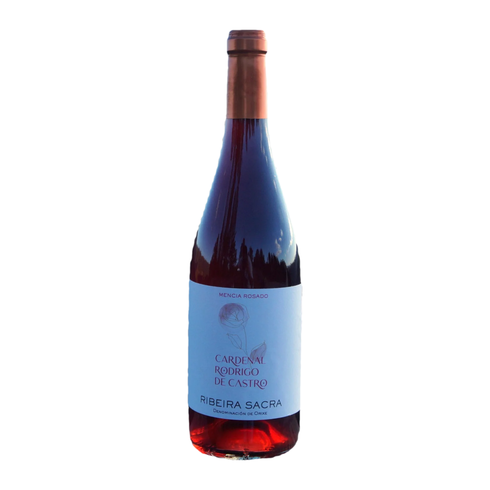 Botella de Cardenal Rodrigo de Castro Rosado 2024