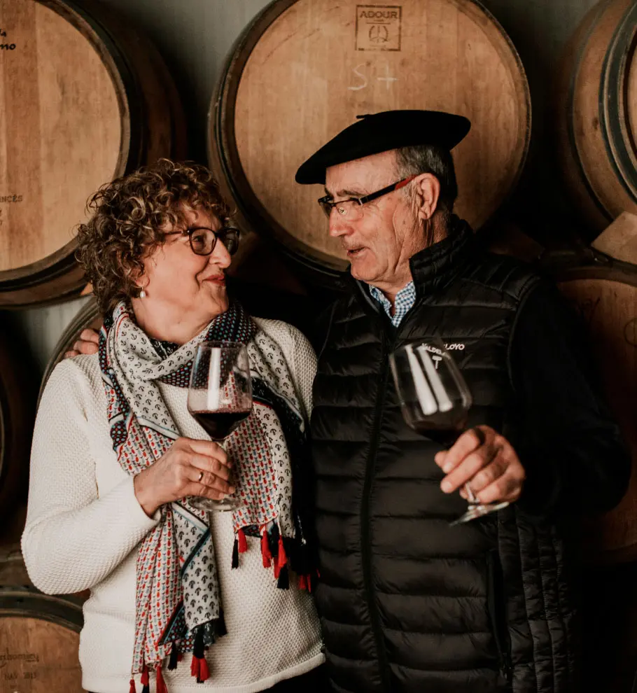 Tasio y su mujer, fundadores del proyecto familiar Valdeloyo